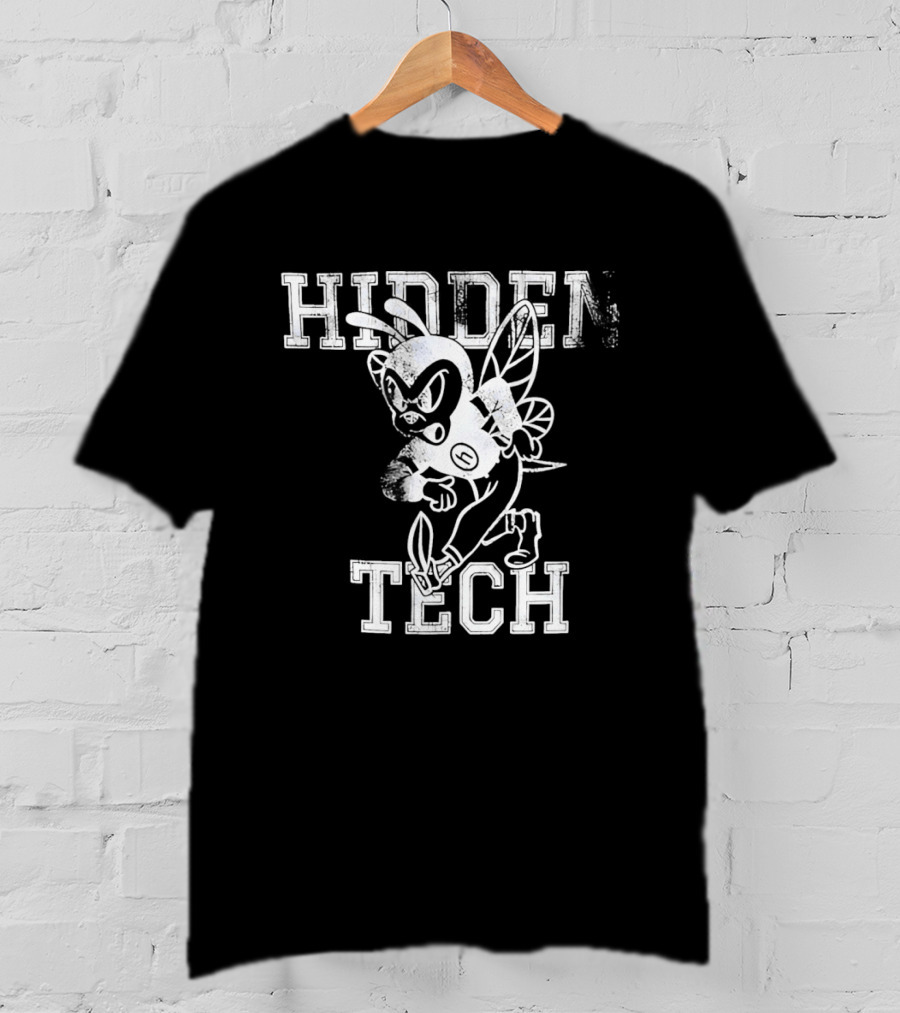 Hidden Tech Hornet Vintage Athletic T-Shirt
