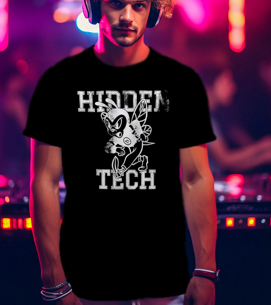 Hidden Tech Hornet Vintage Athletic T-Shirt