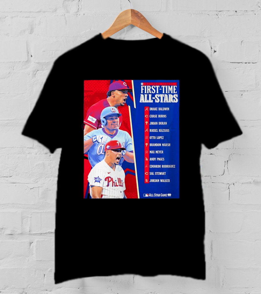 MLB National League First Time All Stars T-Shirt