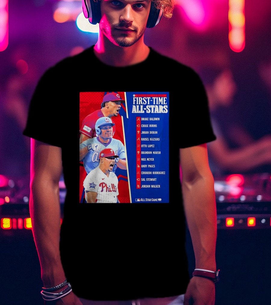 MLB National League First Time All Stars T-Shirt