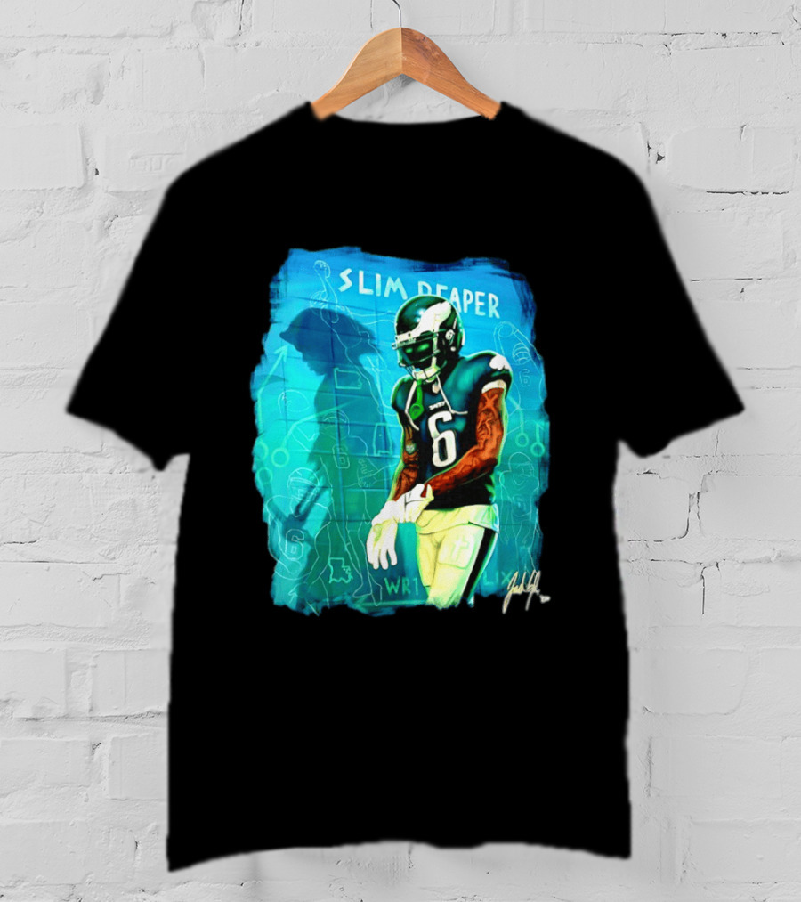 Philadelphia Eagles Devonta Smith Slim Reaper Phantom Six WR1 T-Shirt