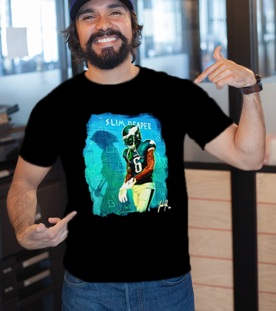 Philadelphia Eagles Devonta Smith Slim Reaper Phantom Six WR1 T-Shirt