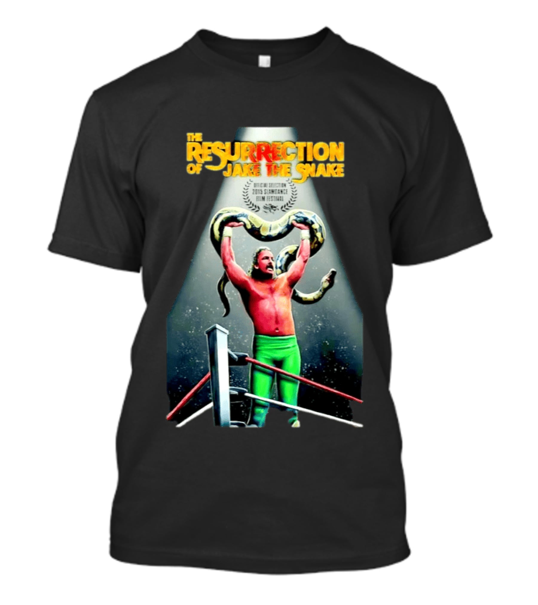 The Resurrection Of Jake The Snake Wrestling Documentary Official Selection 2015 Sundance Film Festival T-Shirt