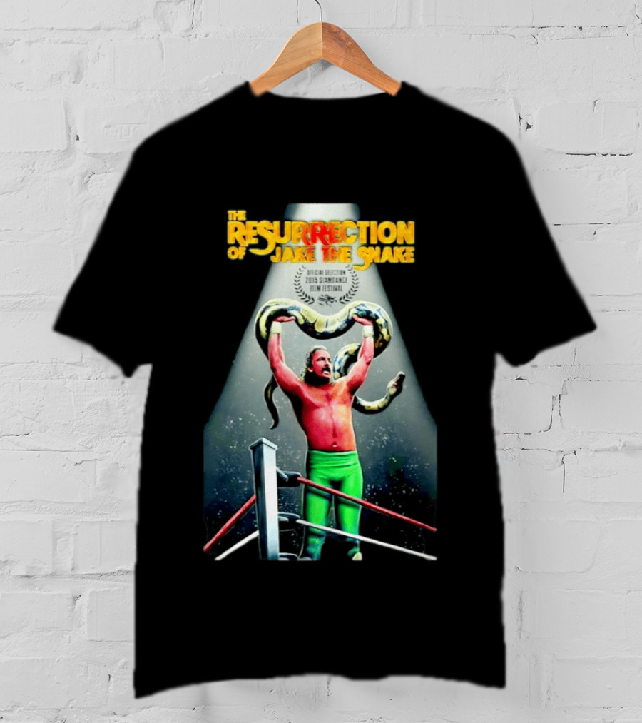 The Resurrection Of Jake The Snake Wrestling Documentary Official Selection 2015 Sundance Film Festival T-Shirt