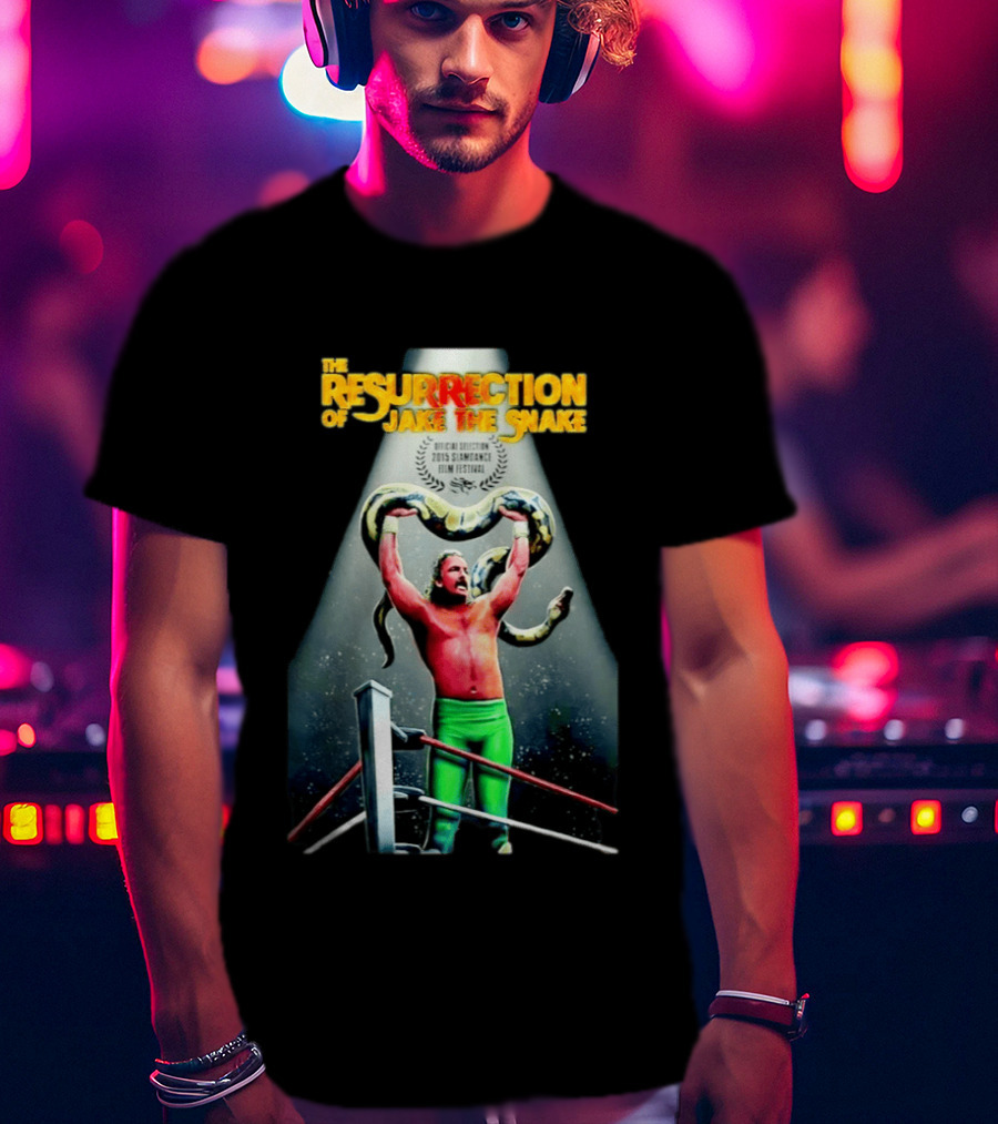 The Resurrection Of Jake The Snake Wrestling Documentary Official Selection 2015 Sundance Film Festival T-Shirt