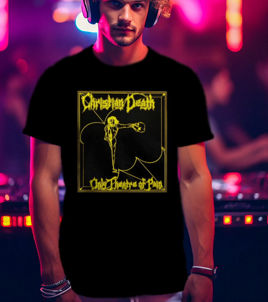 Christian Death Only Theatre Of Pain Skeleton Gothic Rock Aesthetic T-Shirt