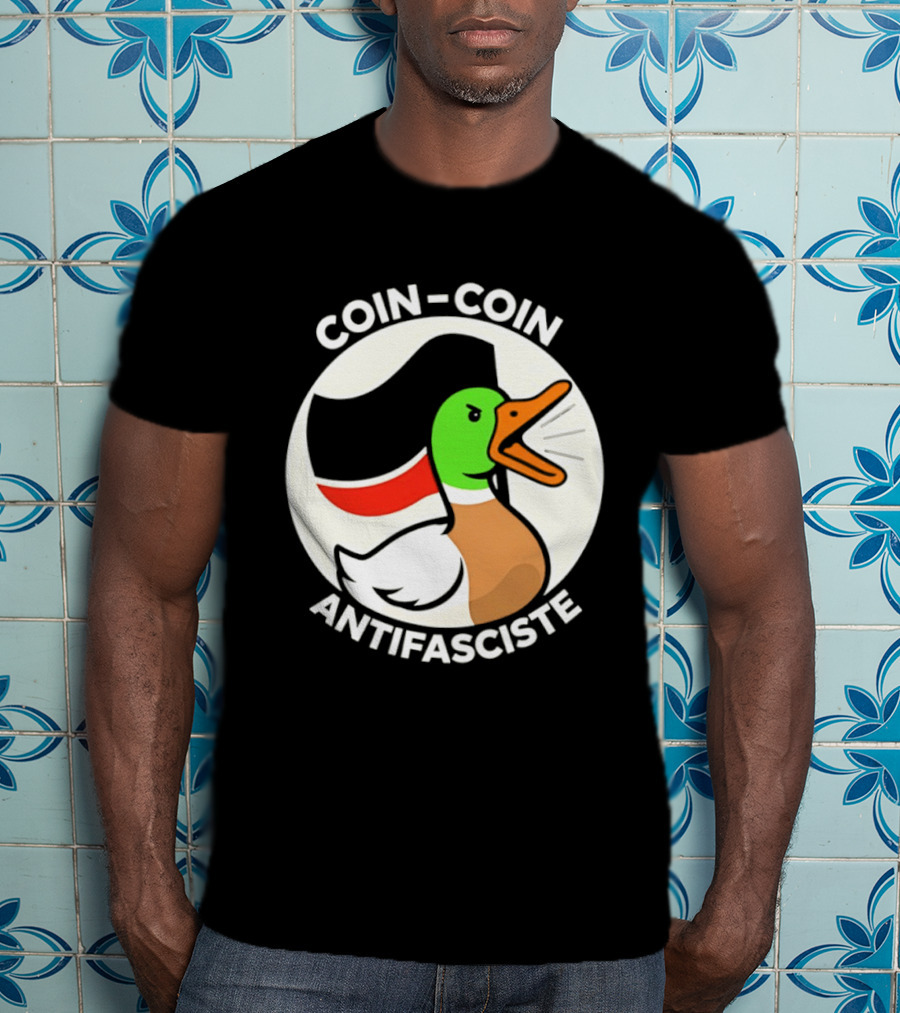 Coin Coin Antifasciste Duck Antifa Protest T-Shirt