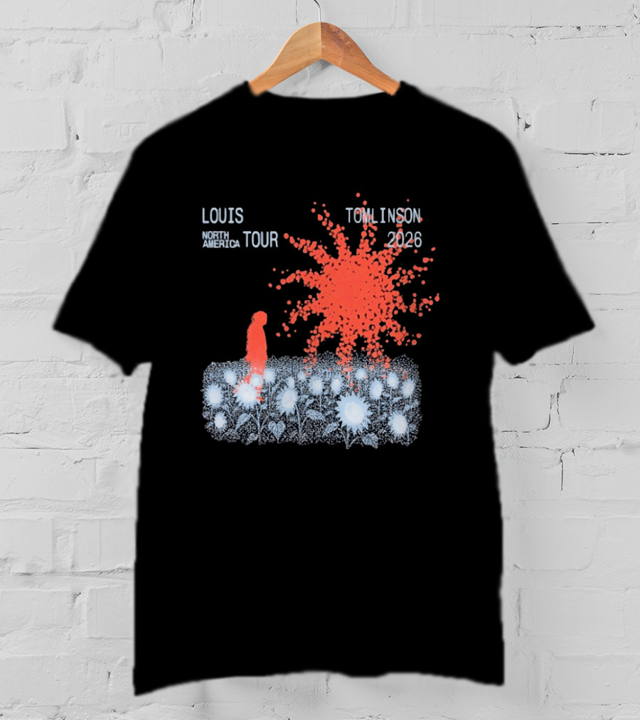 Louis Tomlinson North America Tour 2026 Sunflower Field Explosion T-Shirt