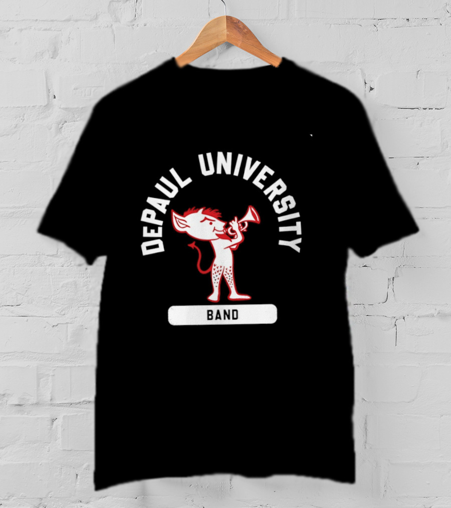 DePaul University Band Blue Demons Mascot Billy Arc T-Shirt
