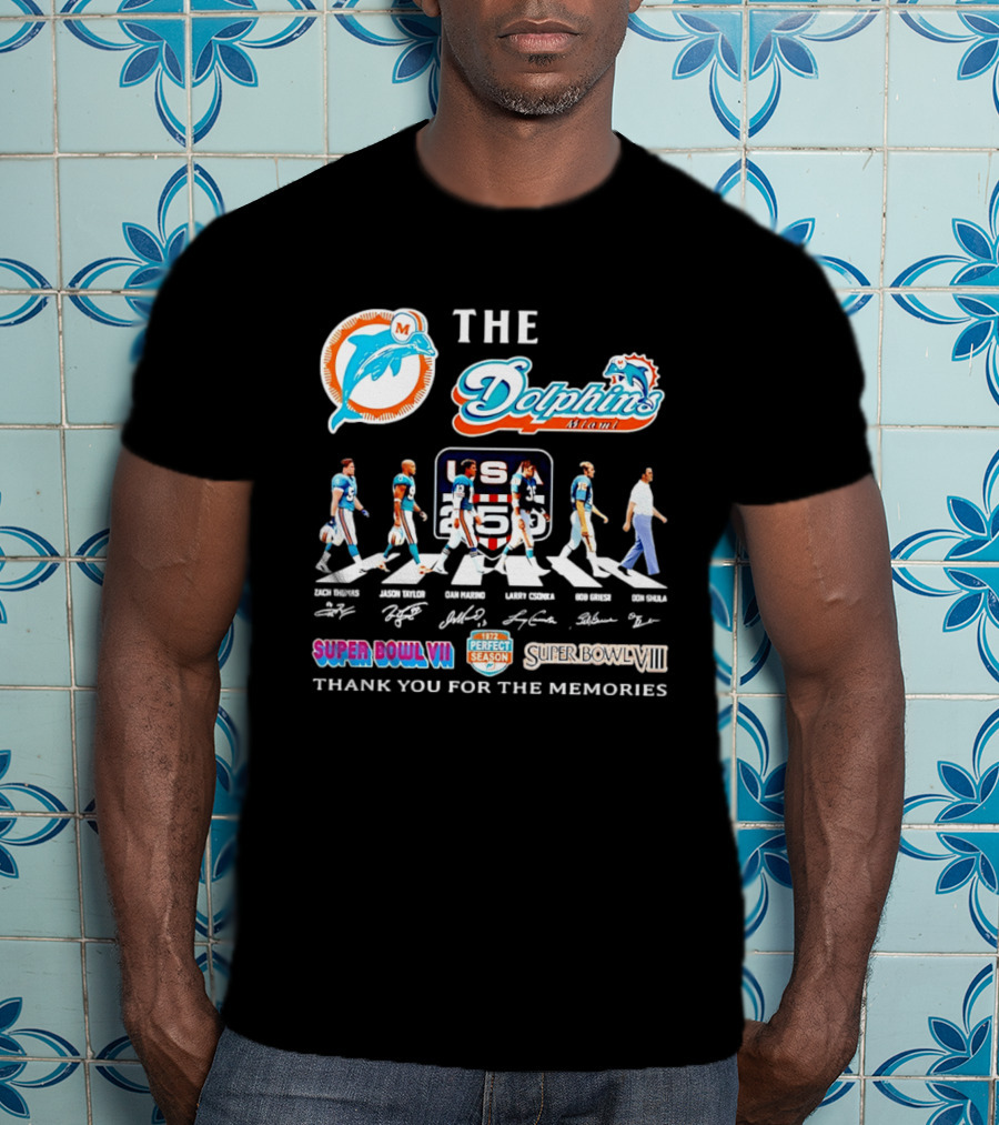 The Miami Dolphins' Greatest Legends Super Bowl Memories And Perfect Season Celebration T-Shirt