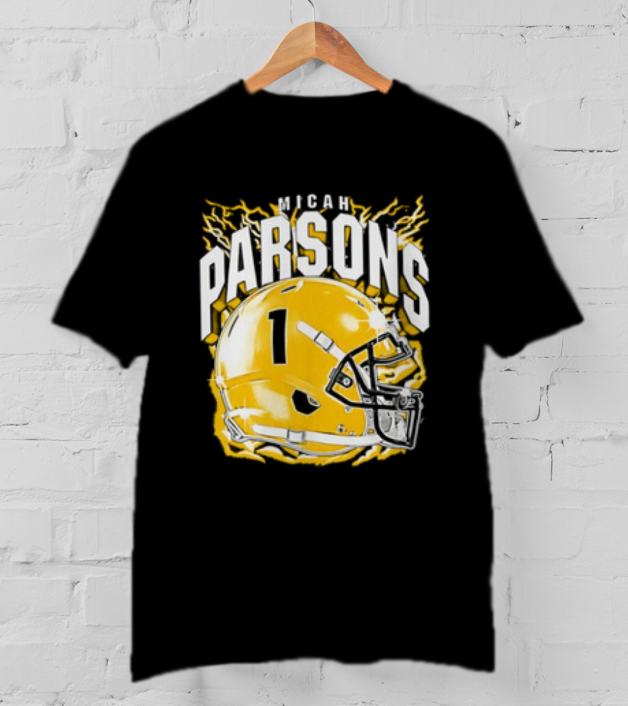 Micah Parsons 1 Helmet Green Bay Packers T-Shirt
