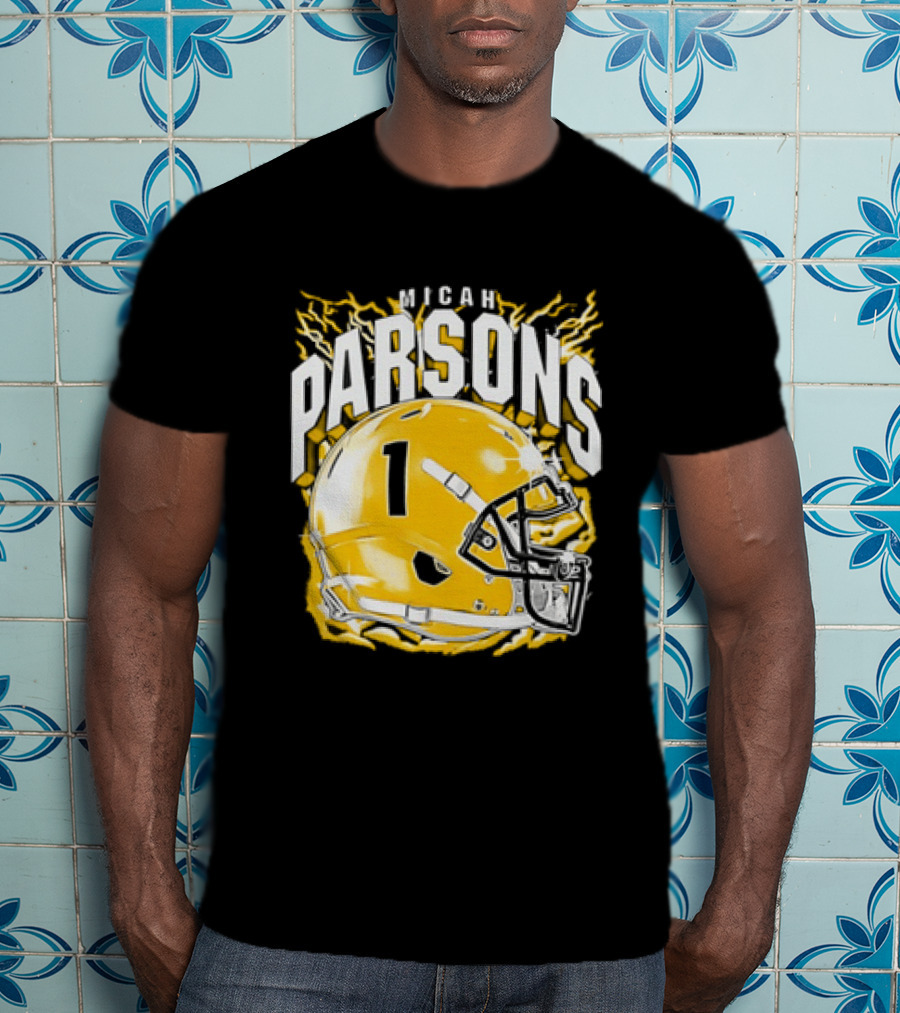 Micah Parsons 1 Helmet Green Bay Packers T-Shirt