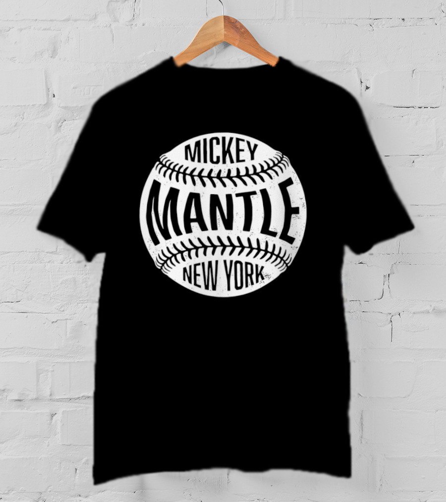 Mickey Mantle New York Baseball T-Shirt