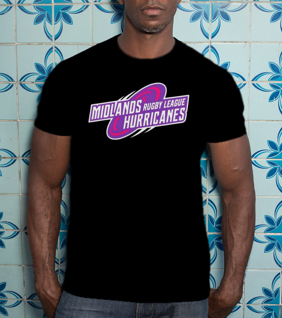 Midlands Rugby League Hurricanes Sports Team T-Shirt