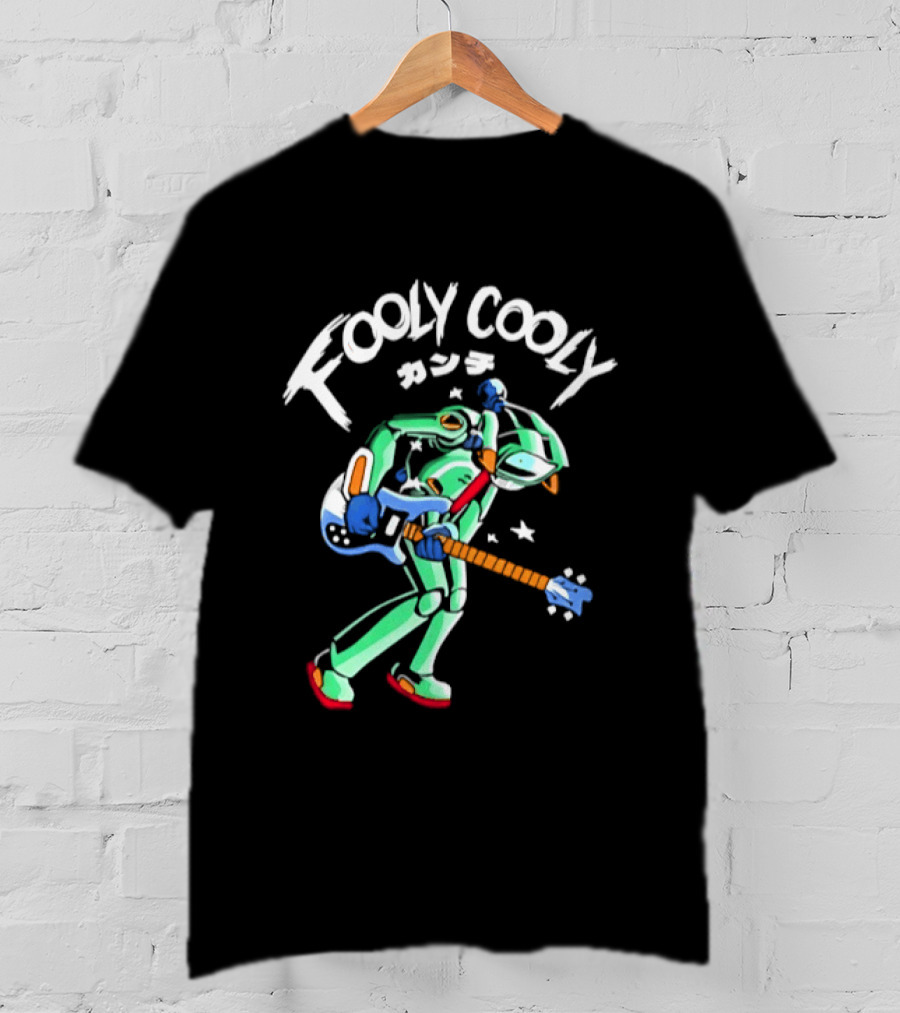 FLCL Fooly Cooly Kanchi Guitar Anime Gainax Robot T-Shirt