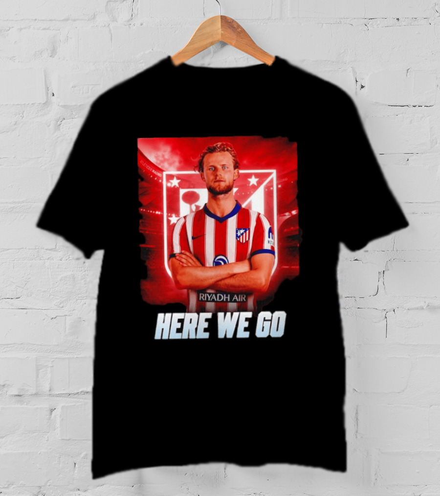 Atlético Madrid Transfer Morten Hjulmand Here We Go Announcement T-Shirt
