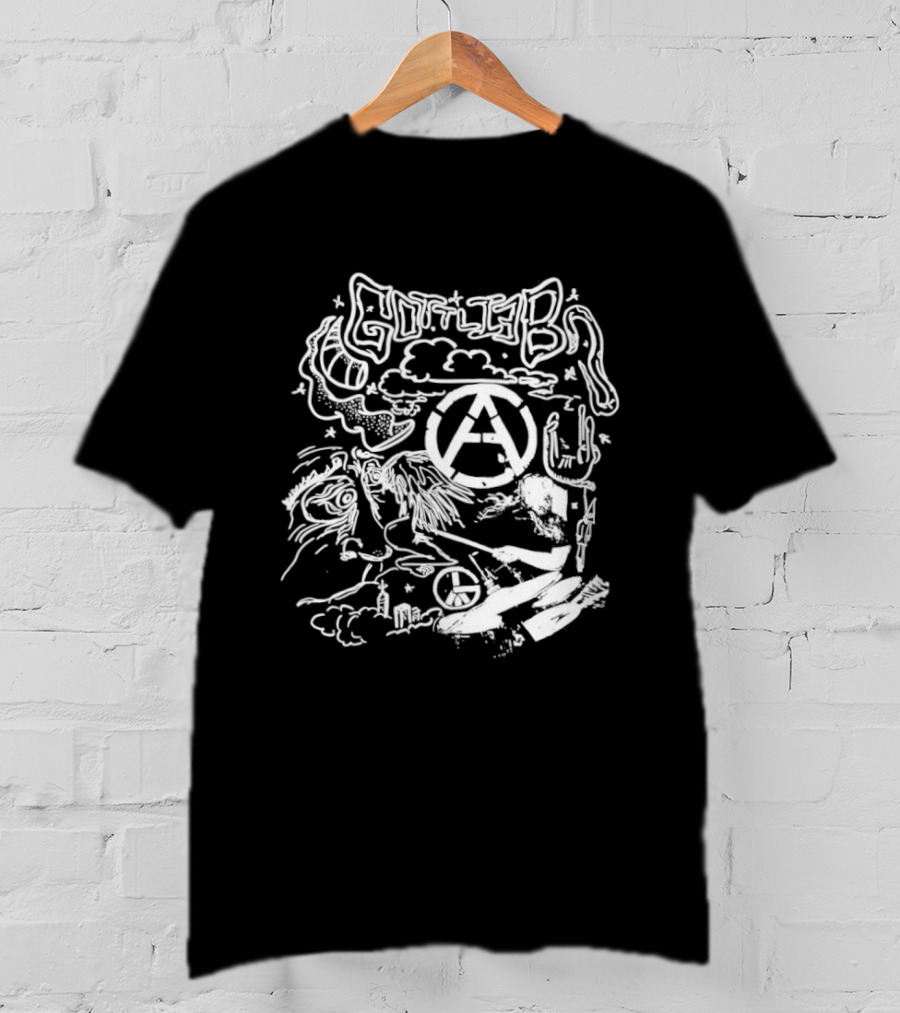 Gottlieb Anarchy Drummer Punk Band Chaos T-Shirt