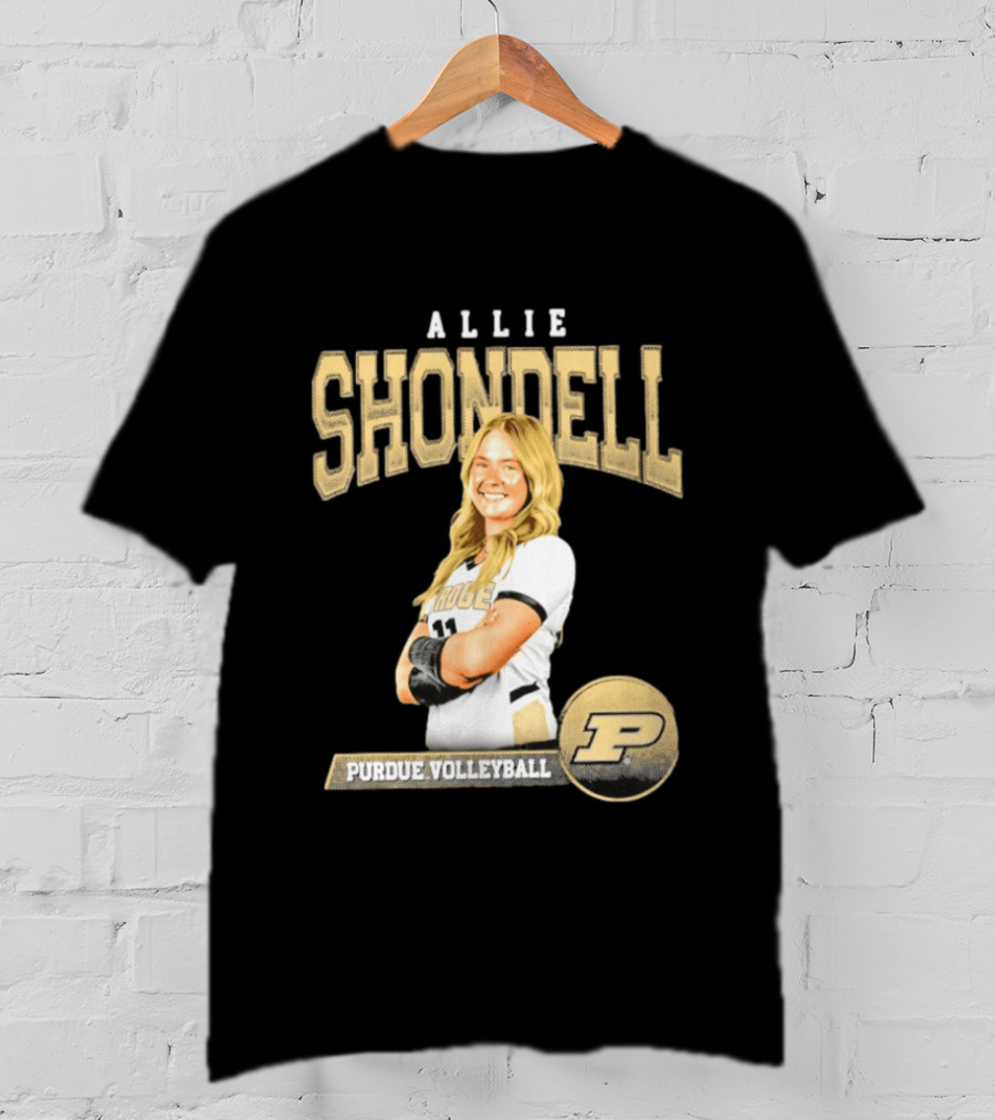 Allie Shondell Purdue Volleyball Player P Team T-Shirt