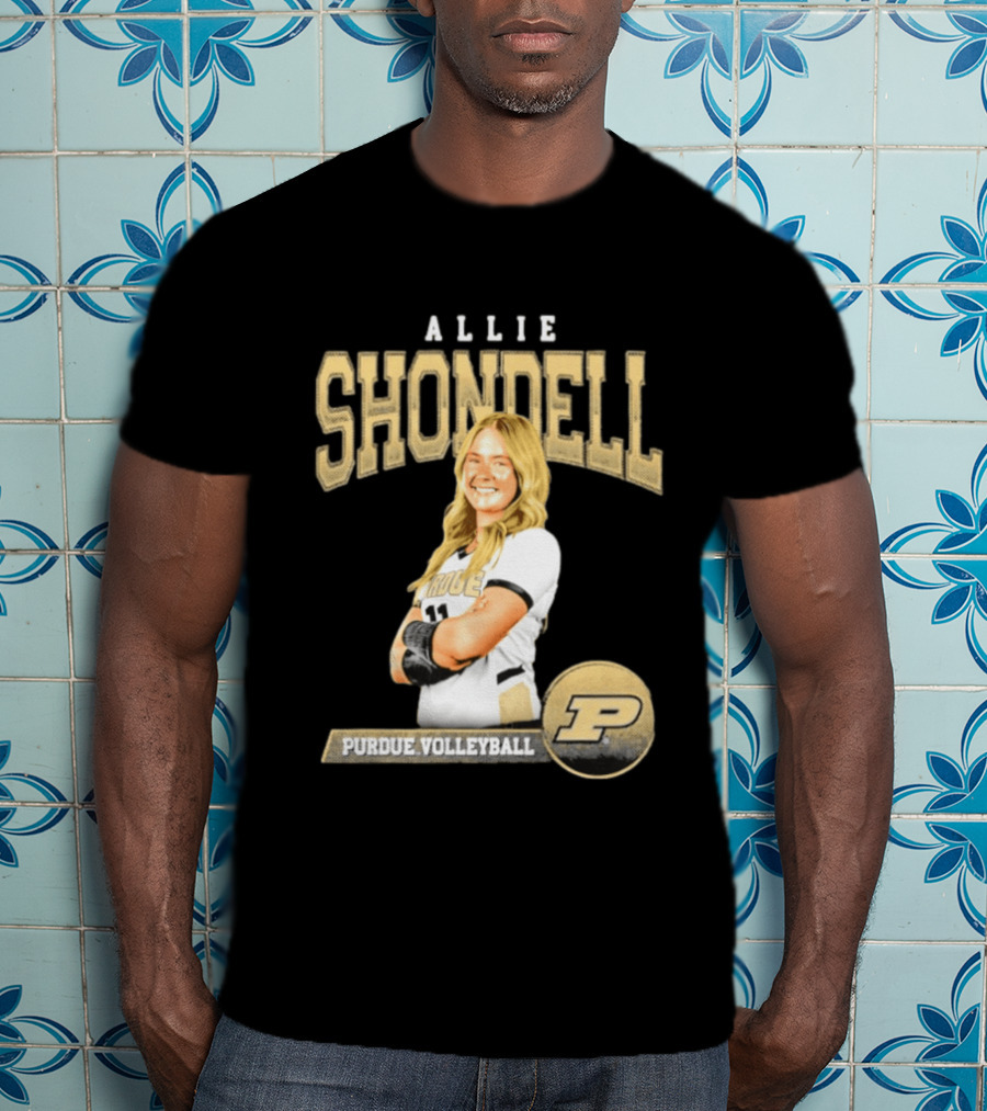 Allie Shondell Purdue Volleyball Player P Team T-Shirt