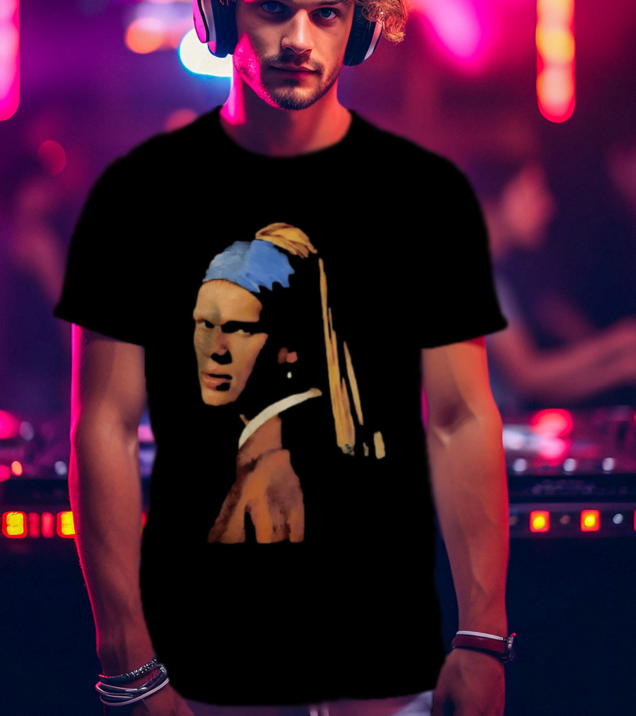Norway Erling Haaland Girl With A Pearl Earring Meme T-Shirt