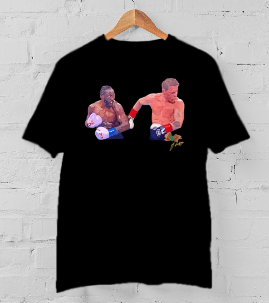 Terence Crawford Canelo Alvarez Boxing Showdown Gloves Raised T-Shirt