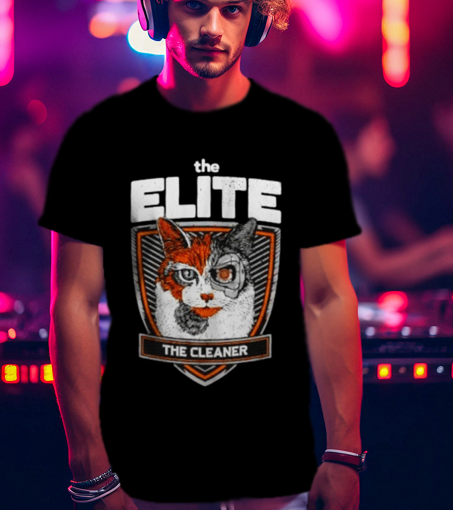 The Elite The Cleaner Cyborg Cat T-Shirt