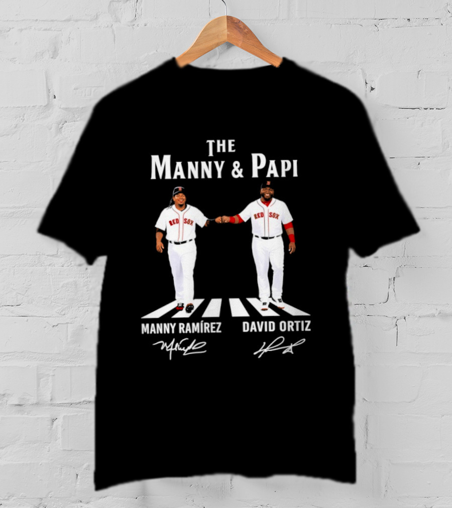 The Manny And Papi Manny Ramirez David Ortiz Red Sox Abbey Road Signatures T-Shirt