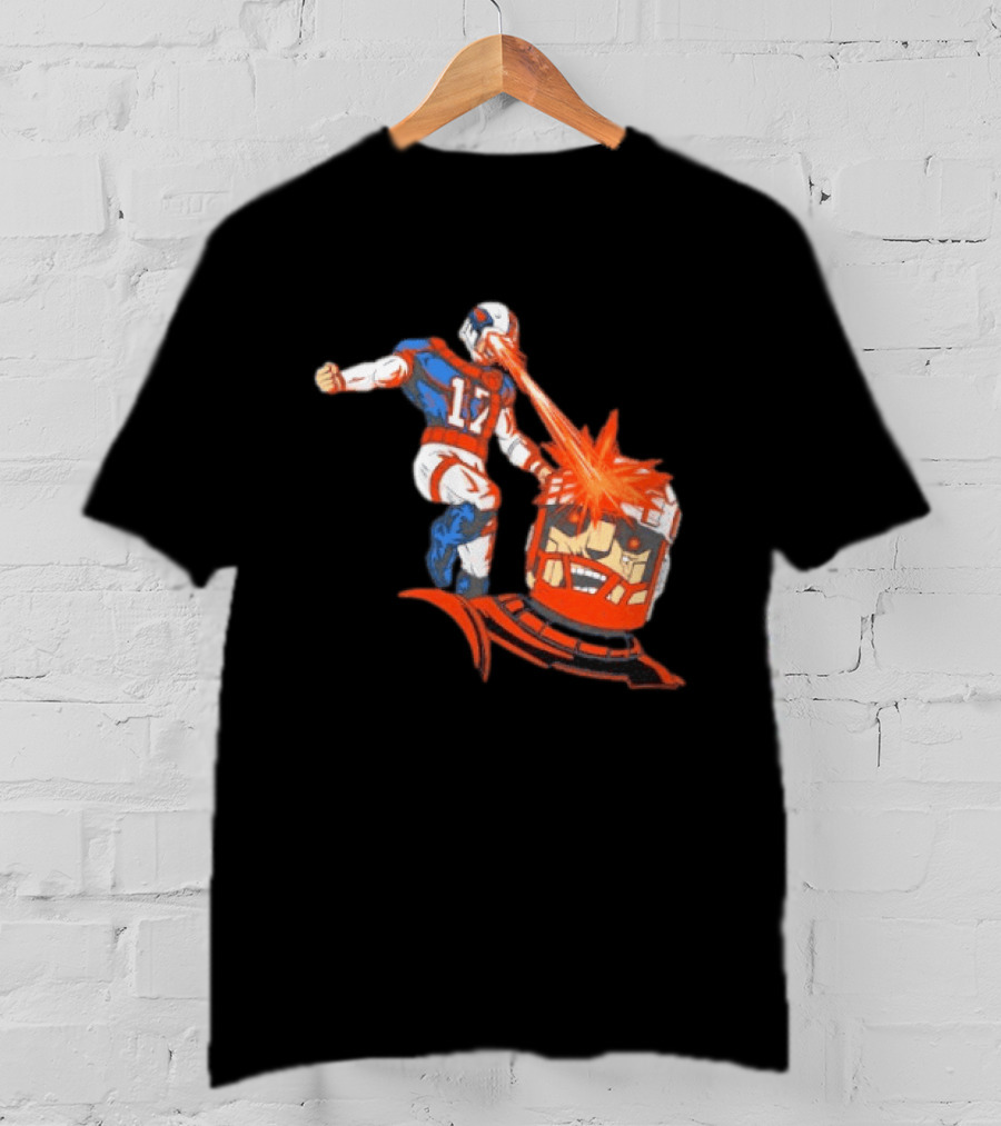 Buffalo Bills Josh Allen Laser Eye Superhero 17 Football Power T-Shirt