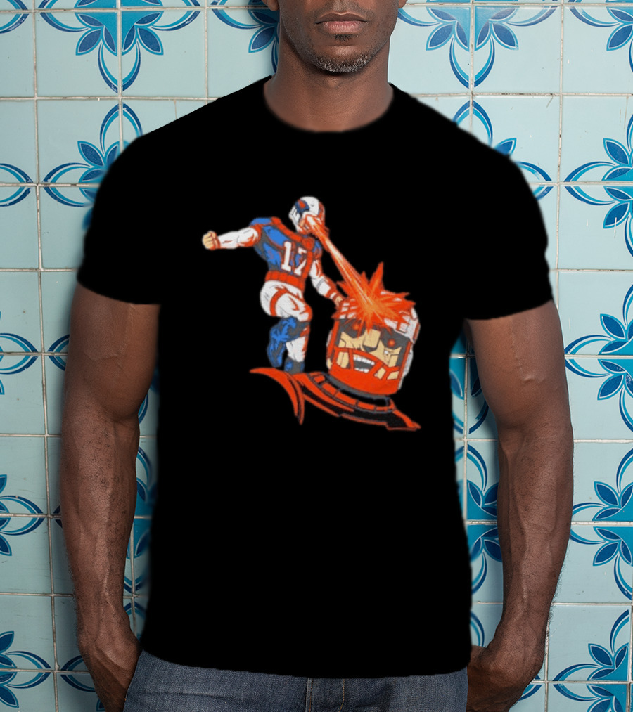 Buffalo Bills Josh Allen Laser Eye Superhero 17 Football Power T-Shirt