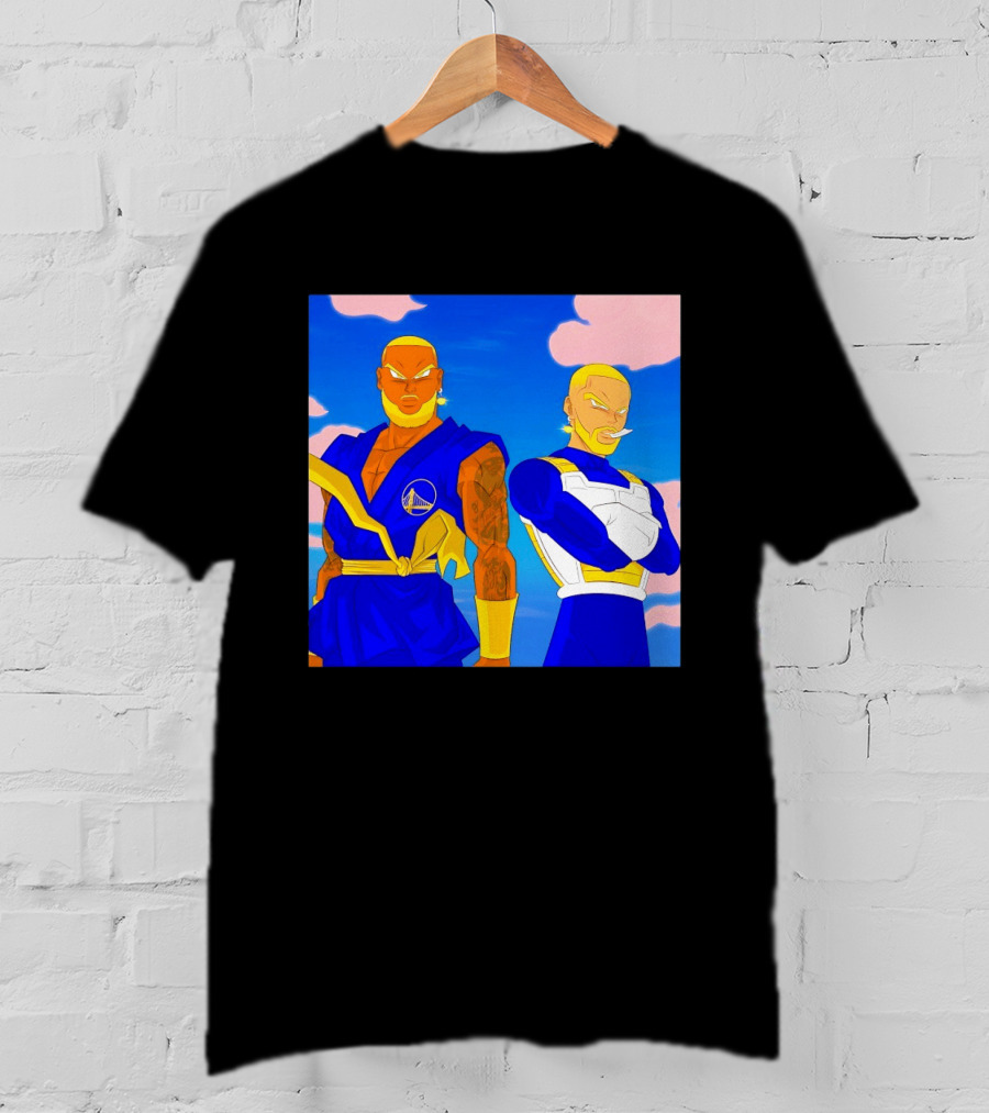 LeBron James Stephen Curry Golden State Warriors Anime Dragon Ball T-Shirt