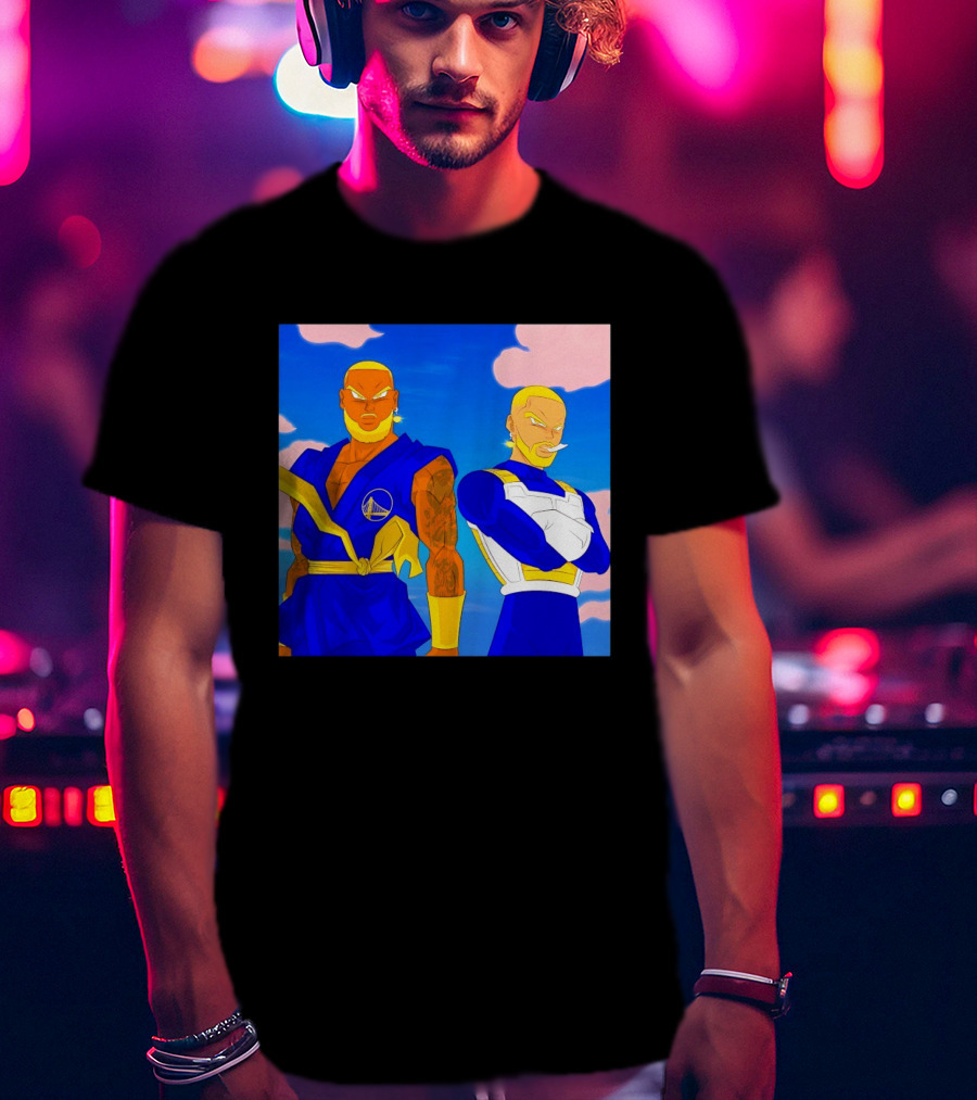LeBron James Stephen Curry Golden State Warriors Anime Dragon Ball T-Shirt