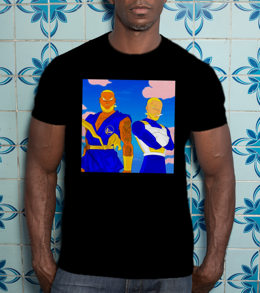 LeBron James Stephen Curry Golden State Warriors Anime Dragon Ball T-Shirt