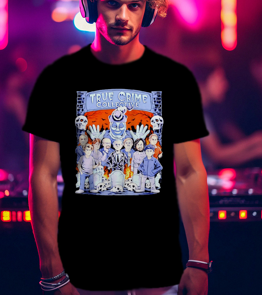 True Crime Collective Serial Killer Collage T-Shirt