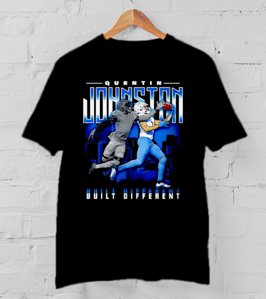Quentin Johnston Los Angeles Chargers Built Different Skyline Catch T-Shirt