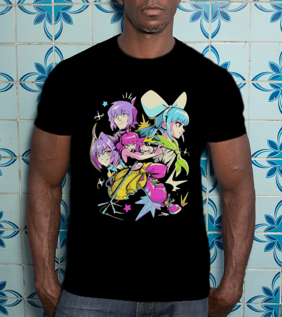 Unbeatable Video Game Anime Characters Colorful T-Shirt