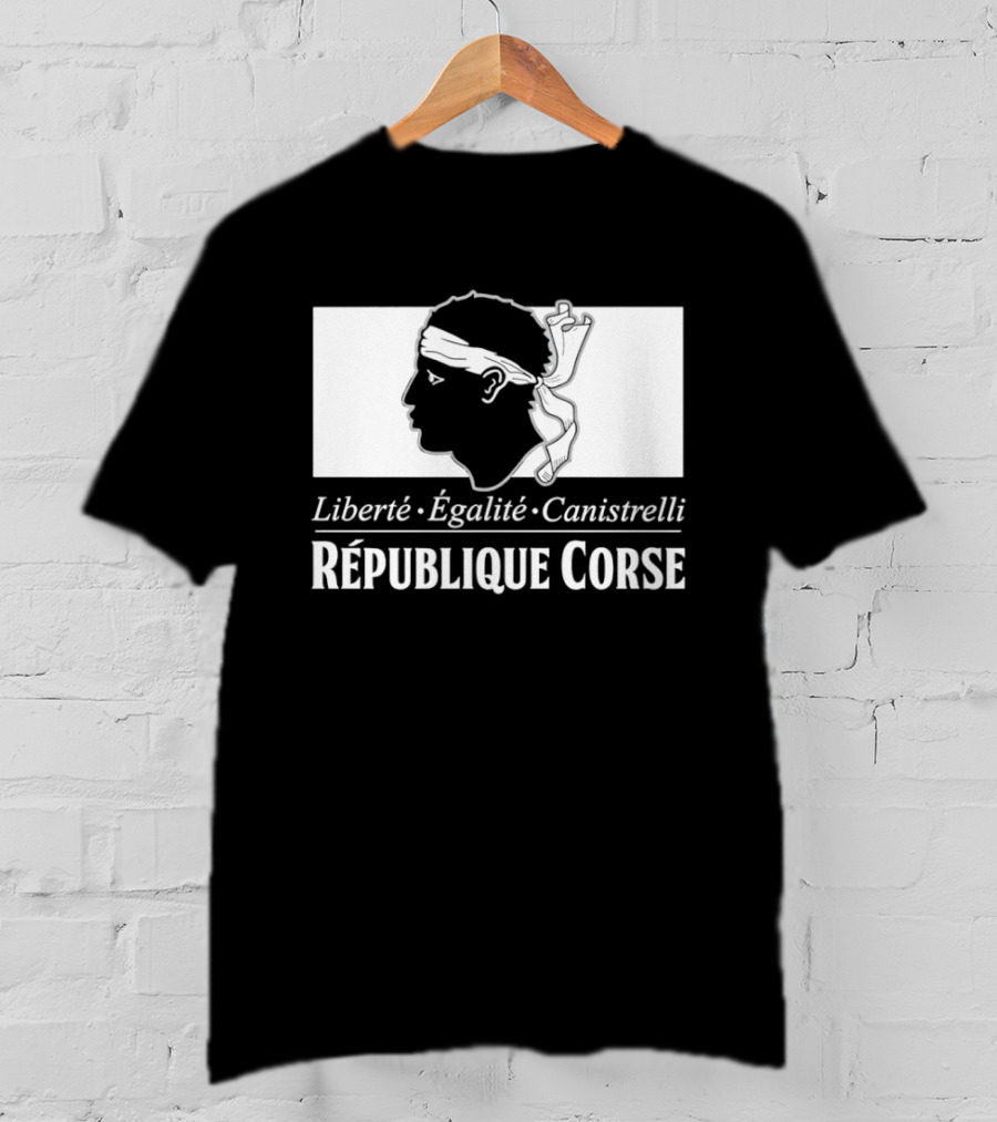 République Corse Liberté Égalité Canistrelli Banner T-Shirt
