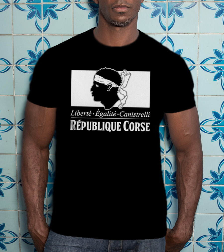 République Corse Liberté Égalité Canistrelli Banner T-Shirt