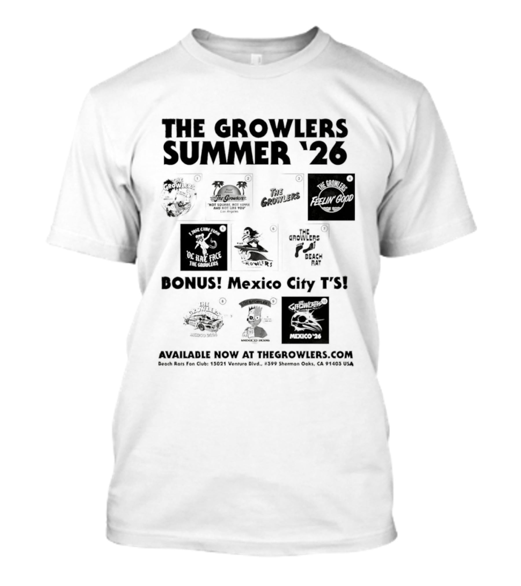 The Growlers Summer '26 Bonus Mexico City Fyi Mexico '26 T-Shirt