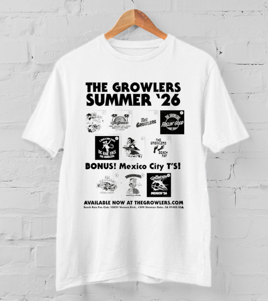 The Growlers Summer '26 Bonus Mexico City Fyi Mexico '26 T-Shirt