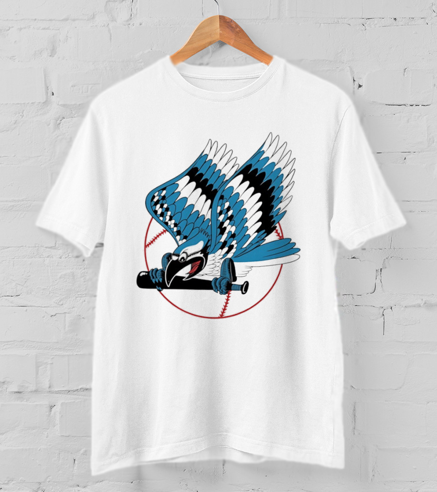 Toronto Blue Jays Flying Logo Majestic MLB Baseball Sportswear T-Shirt