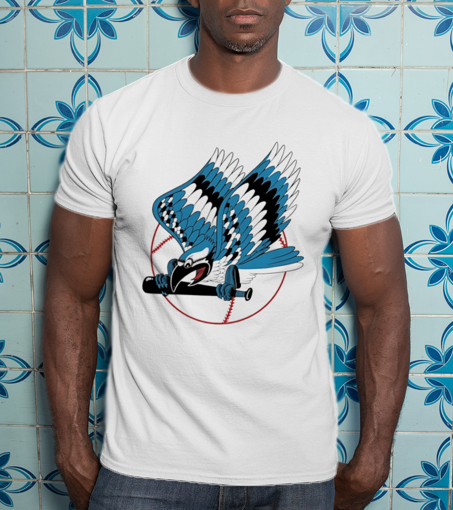 Toronto Blue Jays Flying Logo Majestic MLB Baseball Sportswear T-Shirt