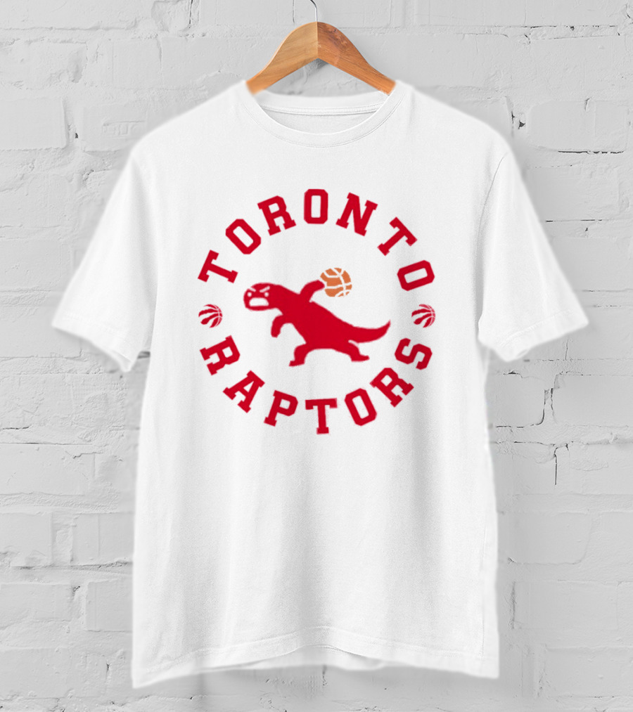 Toronto Raptors Basketball NBA Dinosaur Red T-Shirt