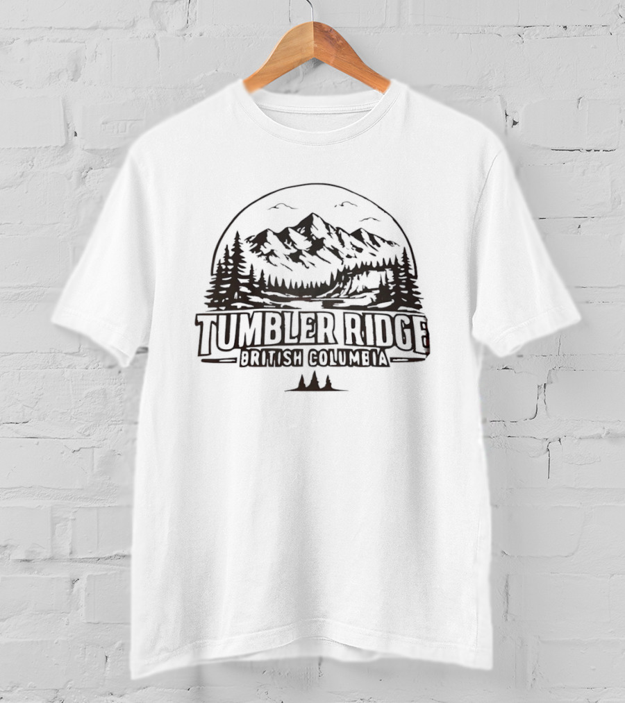 Tumbler Ridge British Columbia Mountain Landscape Scenic Adventure T-Shirt