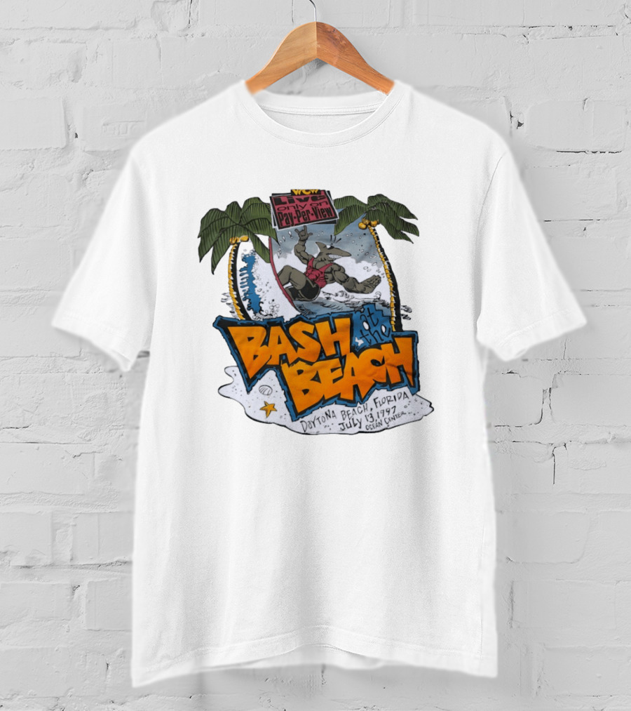 WCW Live Pay Per View Bash At The Beach Daytona Beach Florida July 13 1997 Ocean Center T-Shirt
