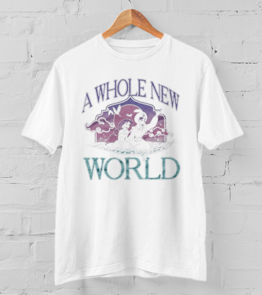 A Whole New World Aladdin Jasmine Disney Magic Carpet Ride T-Shirt