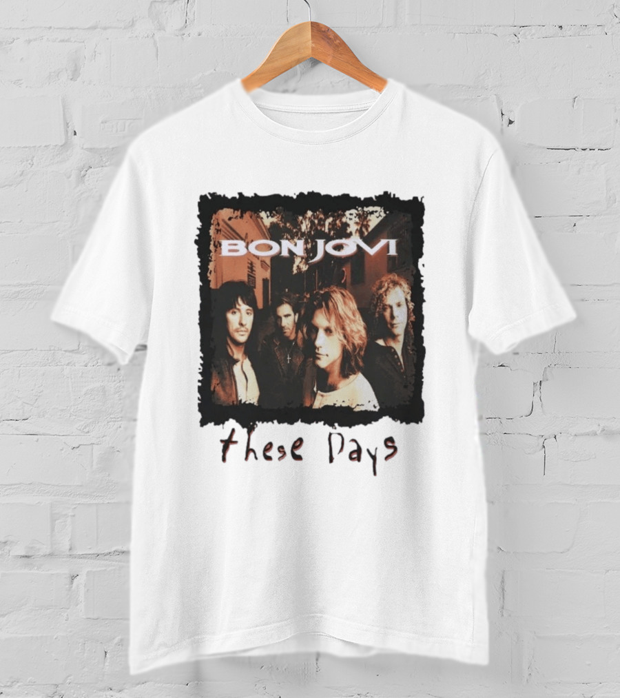 Bon Jovi These Days 1995 Tour Album Cover Band Members T-Shirt
