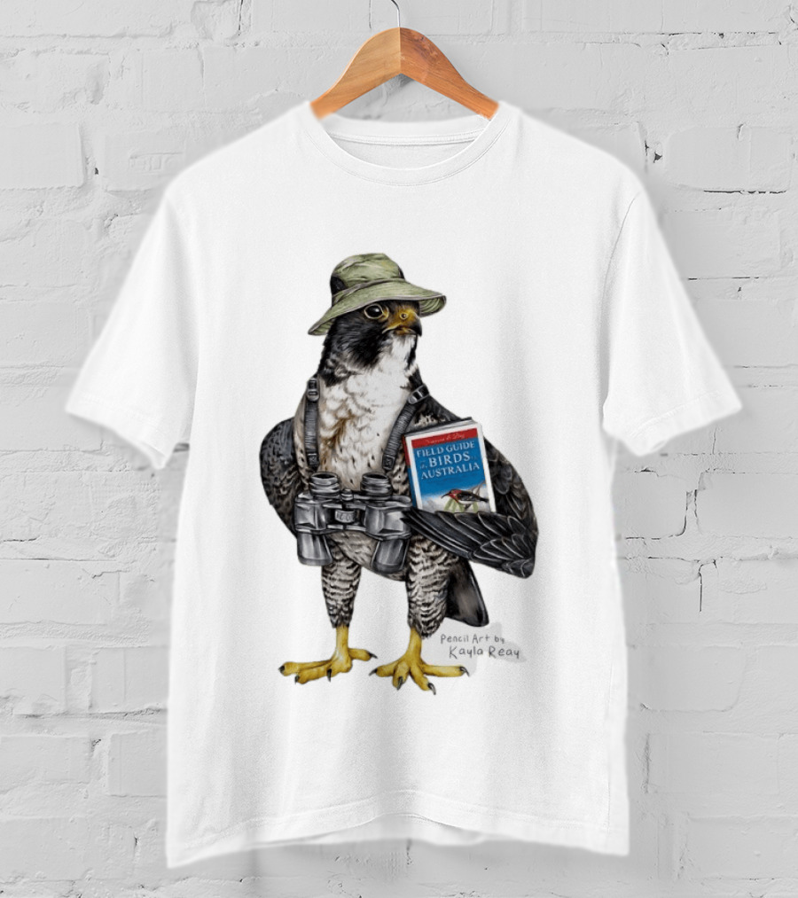 Brenda The Bird Er Field Guide To The Birds Of Australia Pencil Art By Kayla Reay T-Shirt