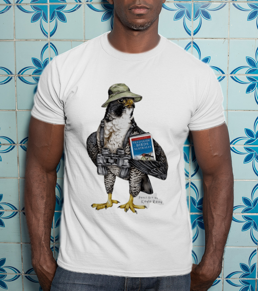 Brenda The Bird Er Field Guide To The Birds Of Australia Pencil Art By Kayla Reay T-Shirt