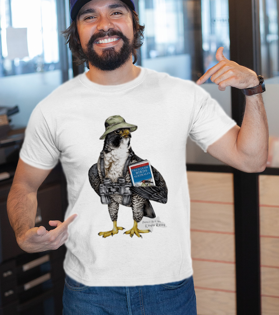 Brenda The Bird Er Field Guide To The Birds Of Australia Pencil Art By Kayla Reay T-Shirt