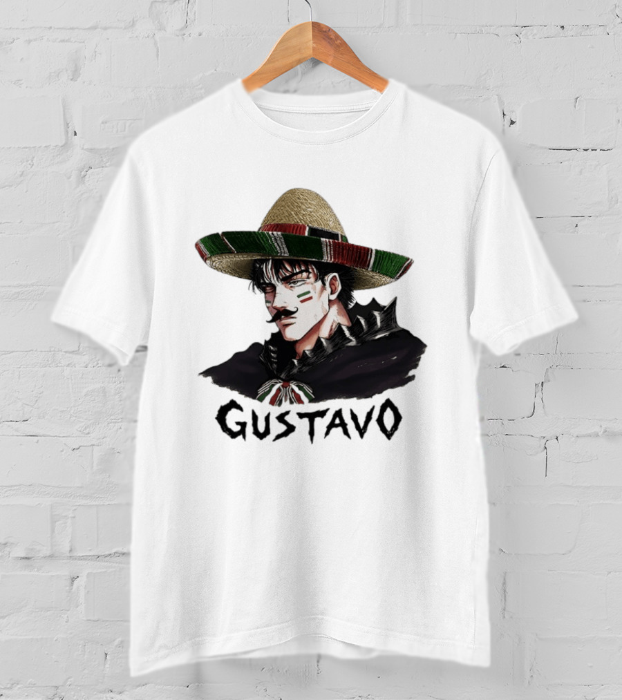 Gustavo Mexican Sombrero Anime T-Shirt